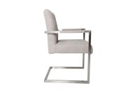 Chaise de salle à manger Microfibre Fer 49 cm en...