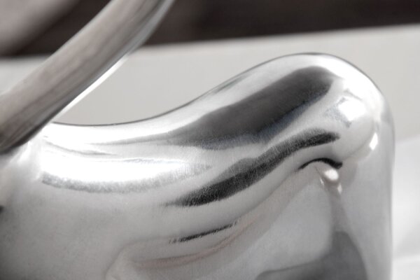 Statue Aluminium 16x55 cm in Silber