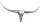 Sculpture murale aluminium 100 cm en argent Tête de taureau