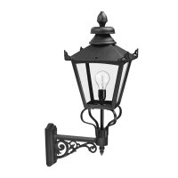 Viktorianische Außenwandlampe Schwarz groß...