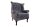 Fauteuil Microfibre bois 85 cm en gris antique