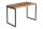 Schreibtisch Sheesham Holz Metall 118x60 cm in Natur Schwarz