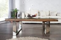 Table basse en teck recyclé métal 110x14,5...