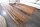 Couchtisch recyceltes Teakholz Metall 110x14,5 cm in Natur