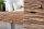 Couchtisch recyceltes Teakholz Metall 110x14,5 cm in Natur