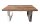 Couchtisch recyceltes Teakholz Metall 110x14,5 cm in Natur