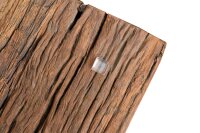 Esstisch recyceltes Teakholz Metall 180x15 cm in Natur