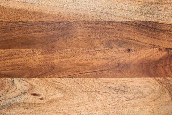 Beistelltisch Akazienholz Metall 43x180 cm in Natur Schwarz