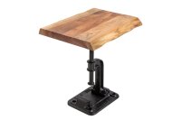 Table dappoint en bois dacacia métal 43x180 cm en...