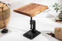 Table dappoint en bois dacacia métal 43x180 cm en...