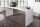Bureau MDF laqué 140 cm en blanc brillant