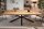 Esstisch Mango Holz Metall 200x20 cm in Natur Schwarz