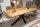 Esstisch Mango Holz Metall 200x20 cm in Natur Schwarz