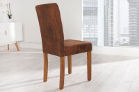 Chaise de salle à manger Microfibre bois 40 cm en...