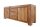 Buffet bois de sheesham aluminium 40 cm en argent naturel