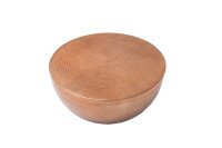 Table basse en aluminium fait main &Oslash; 60 cm en cuivre