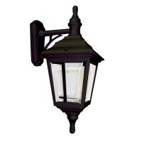 Applique Ext&eacute;rieur Noir IP44 Rustique Cour LANCE