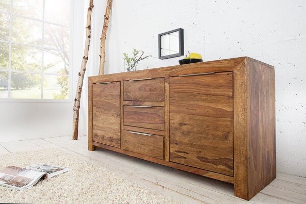 Sideboard Sheesham Holz 135 cm in Natur