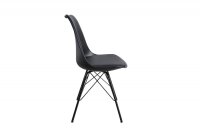 Chaise de salle à manger similicuir métal...