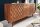 Sideboard acacia 145 x 75cm façades 3D rétro tiroirs portes