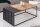 Table basse bois (chêne) métal en noir naturel 100x55 cm