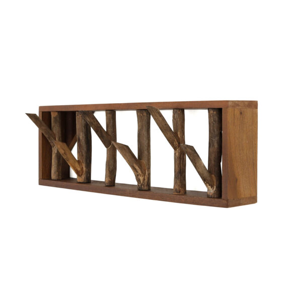 Wandgarderobe Treibholz 36 cm in Natur Handarbeit