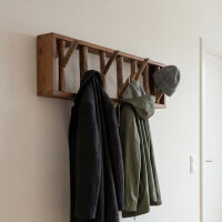 Portemanteau mural en bois flotté 36 cm en nature...