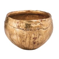 Dekoschale Stahl Handarbeit Ø 31,8 cm in Gold