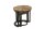 3er Set Beistelltische Holz Stahl Ø 28/38/46cm rund