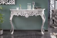 Table console bois polyuréthane argent 110 cm...