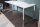 Schreibtisch in Weiß Hochglanz Chrom 160 x 75 cm