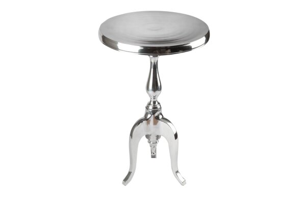 Beistelltisch Aluminium in Silber 35 x 35 cm