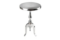 Beistelltisch Aluminium in Silber 35 x 35 cm