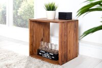 Beistelltisch Sheesham Holz in Natur 45 x 35 cm
