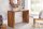 Schreibtisch Sheesham Holz in Natur 100 x 75 cm