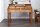 Schreibtisch mit Schublade Sheesham Holz in Natur 115x55 cm