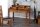 Schreibtisch mit Schublade Sheesham Holz in Natur 115x55 cm