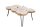 Couchtisch Akazienholz Metall 110 x 70 cm Baumscheiben