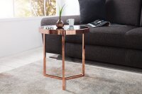 Table dappoint verre dur métal en cuivre noir...