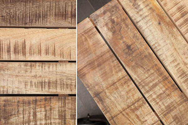Couchtisch Mango Holz Metall 120 x 80 cm