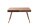 Schreibtisch Sheesham Holz in Natur 117x75 cm mit Schublade