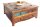 Couchtisch mit Schublade recyceltem Holz Bunt Braun 70x70 cm