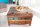 Couchtisch mit Schublade recyceltem Holz Bunt Braun 70x70 cm