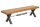 Sitzbank Holz (Wildeiche) Metall 180 x 40 cm