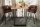 Bartisch Mango Holz Metall 120 x 80 cm Kufengestell