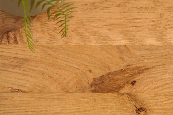 Table basse bois (chêne sauvage) métal 110 x 60 cm
