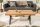 Table basse bois (chêne sauvage) métal 110 x 60 cm