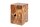 Table dappoint en teck rondelles darbre 30x30 cm artisanales