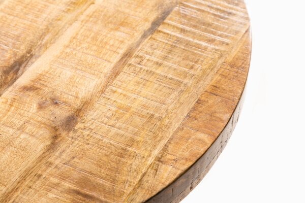 Esstisch Mango Holz Metall 80 x 80 cm rund