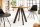 Esstisch Mango Holz Metall 80 x 80 cm rund